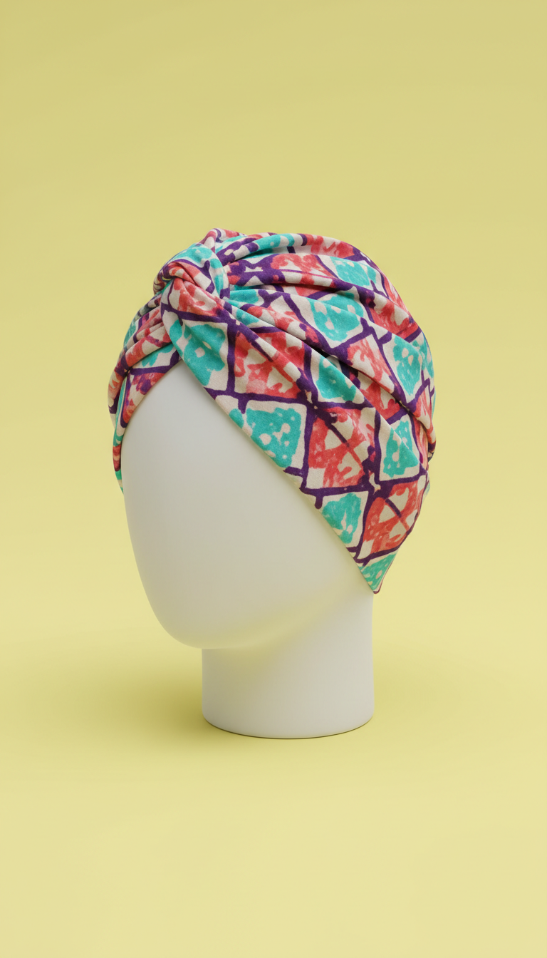 Cotton Patterned Headwrap Bold Colors